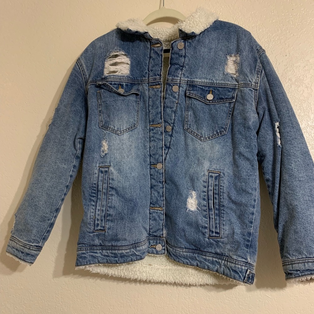 Sherpa Lined Denim Jacket